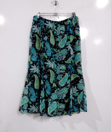 Damen Maxirock mit Paisley‑Muster