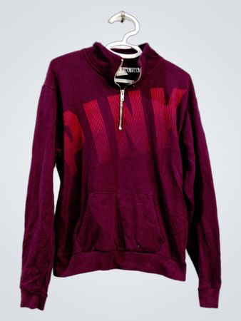Victoria's Secret Pink Sweatshirt mit halbhohem Reißverschluss