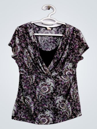 Perception Concept Bluse mit Paisley-Muster und V-Ausschnitt