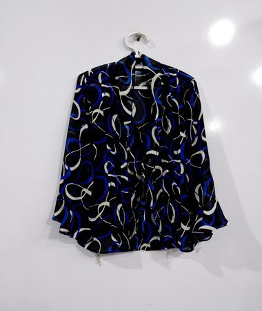 Chaps Langarm-Bluse mit Aufdruck