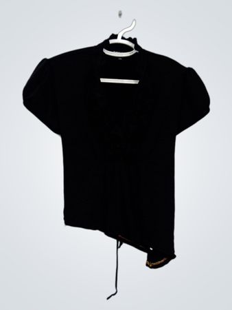 Mymichelle Black Asymmetrical Top
