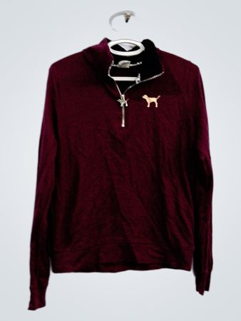 PINK Victoria's Secret Quarter-Zip-Pullover