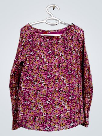 s.Oliver Bluse mit floralem Druck und langen Ärmeln