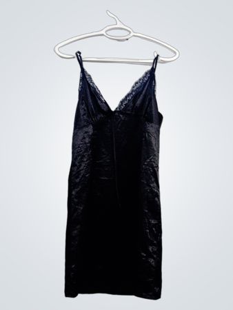 H&M Divided schwarzes Slipkleid
