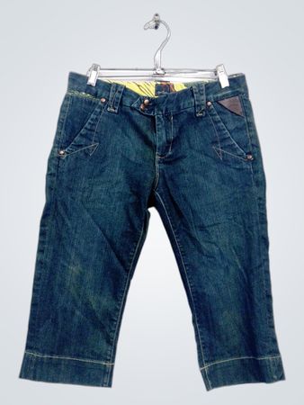 Vegoss Brand Women's Blue Denim Cropped Jeans