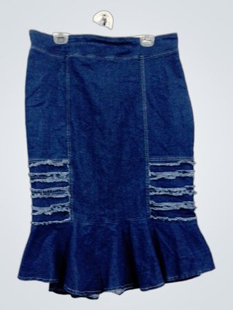 Gold Flora Damen Jeans Meerjungfrauenrock
