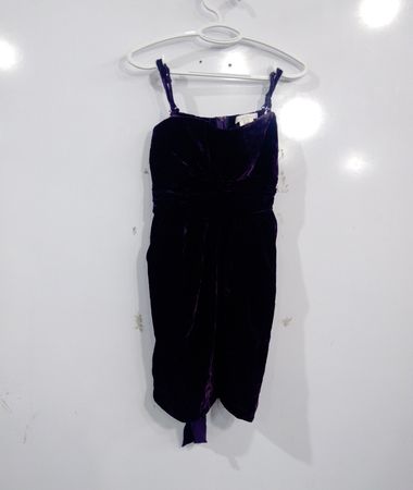 Costa Blanca Purple Velvet Kleid