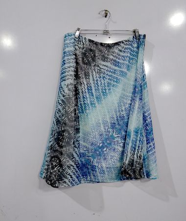 Covington Damen Blau Tropischer Print Midirock
