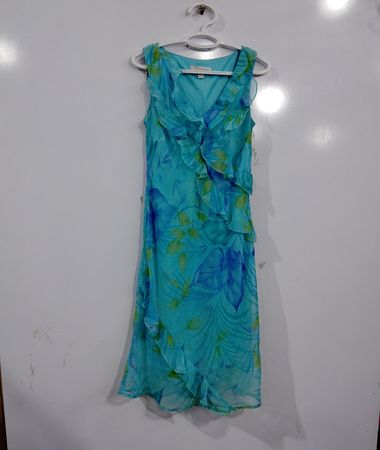 Dressbarn Blumiges Midikleid mit Rüschen