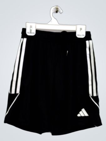 Adidas AEROREADY schwarze Shorts mit weißen Streifen
