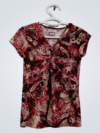 Van Heusen Damen-Top mit kurzem Arm und Aufdruck