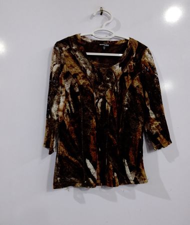 Proportion Petite Conrad C Damen Braun Print Top
