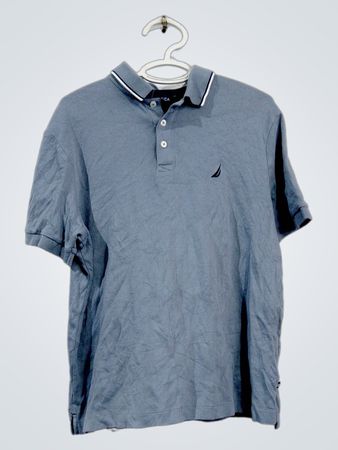 Nautica Herren Poloshirt mit kurzen Ärmeln