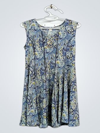 EST. 1946 Paisley-Muster ärmelloses Midikleid