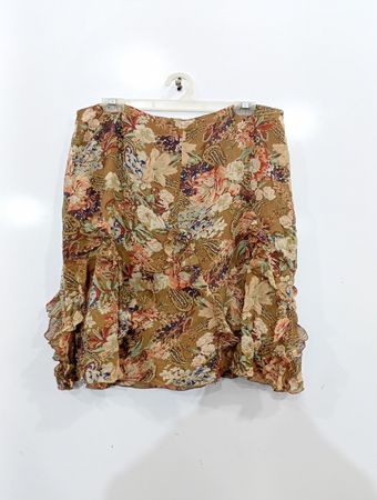 Hygaard Collection Petites Rock mit Blumenmuster und Rüschen