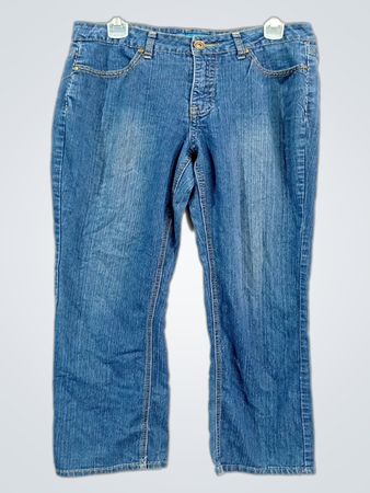 Jeaneration Blue Denim-Jeans mit goldverzierten Taschen