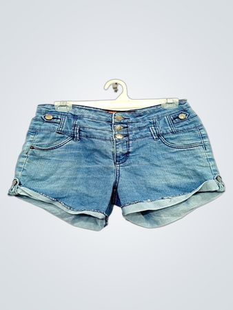 High-Waist-Jeansshorts
