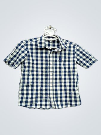 Old Navy Kariertes Kurzarm-Hemd mit Knopfleiste