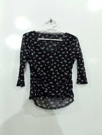 INC International Concepts Floral Sheer Top