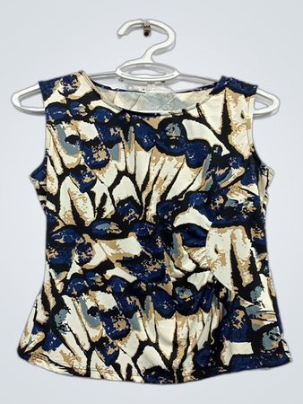 Cleo ärmelloses Top mit abstraktem Print