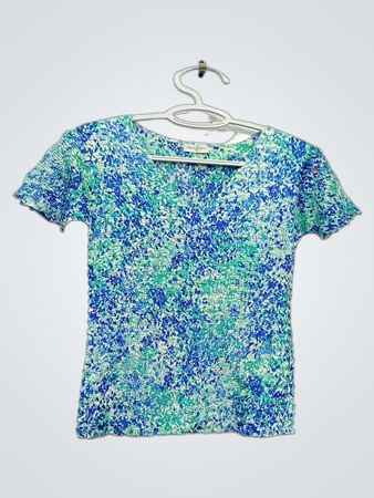 Jaclyn Smith Texturierter Print-T‑Shirt