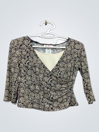 R&K Originals Petite Floral-Print-Oberteil