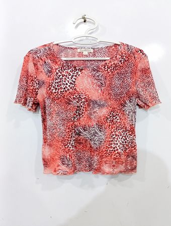 Tradition M/M 12(10-12) Animal-Print-Top