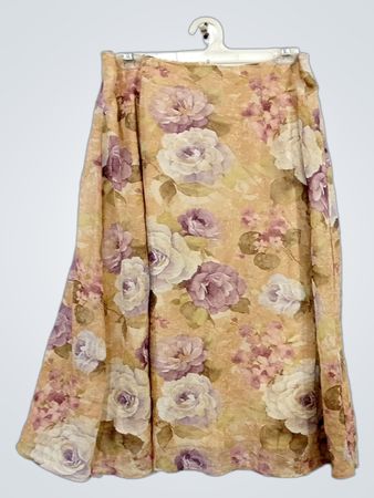 Dress Barn Woman Blumen-Maxirock