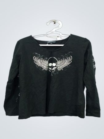 Warehouse One Langarm-Grafik-T-Shirt
