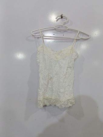 Maurices Weißes Cami-Top mit Spitzensaum
