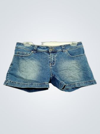 S.E. DENIM Damen Jeans-Shorts in Blau