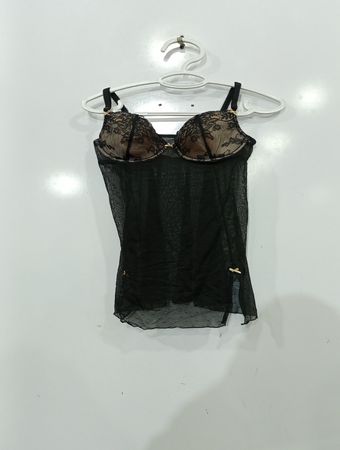 GILLIGAN & O'MALLEY Intimates Schwarzer Mesh-Body