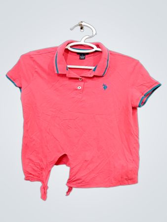 U.S. Polo Assn. Pink Kurzarm-Poloshirt