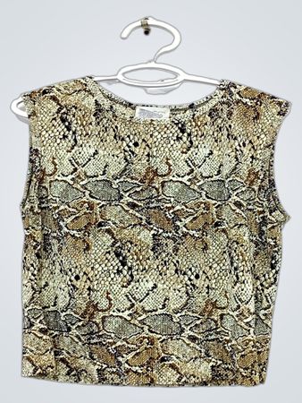 TESS Schlangenprint ärmelloses Top