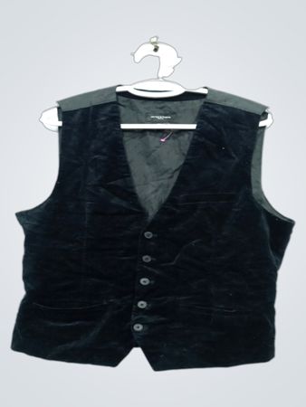 ACHTUNG MENS Black Velvet Vest