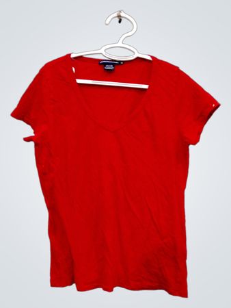 Ralph Lauren Sport T-shirt rouge à col en V