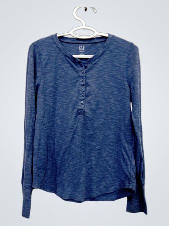 GAP Rib Henley Long-Sleeve Shirt