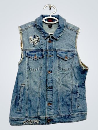 Colete Jeans Stranger Things Demobat Slayer