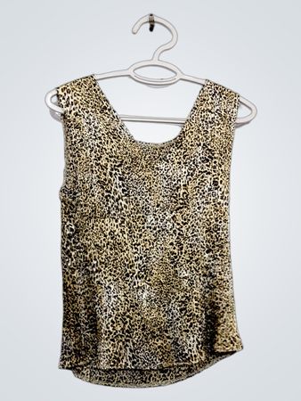 Sleeveless Leopard Print Top