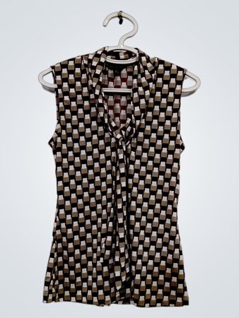 Banana Republic Sleeveless Geometric Print Top XS