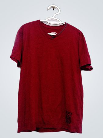 Ecko Unltd. Maglietta Bordeaux a Scollo a V