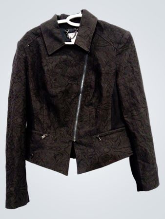Cache Black Textured Jacket