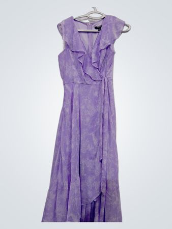 Chaps Floral Wrap Maxi Dress