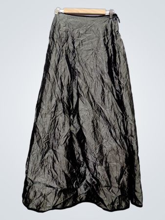 Wrapper Black Maxi Skirt
