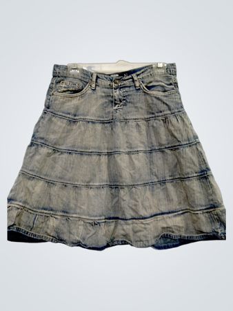 Jaded London Jupe mini en jean à volants