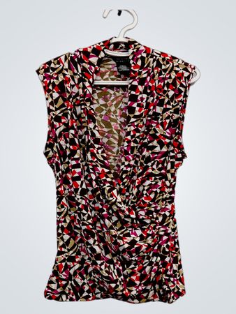 George Stretch Women's Geometric Print Sleeveless Top