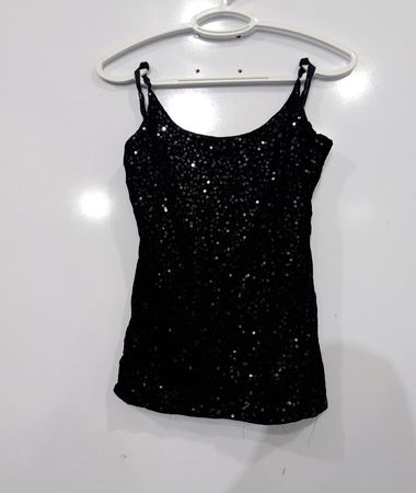 The Limited Black Sequin Cami Top