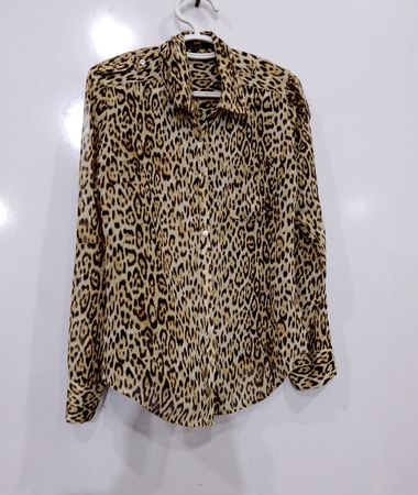 Guess Animal Print Long Sleeve Shirt