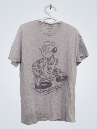 Popeye T-Shirt with DJ Graphic