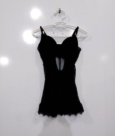 Black lace camisole